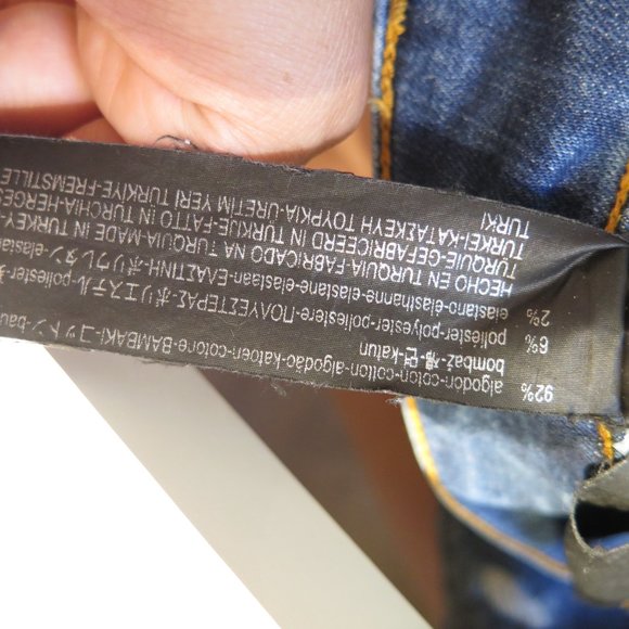 Zara Womans Skinny Jeans Distressed Medium Wash - Picture 12 of 12